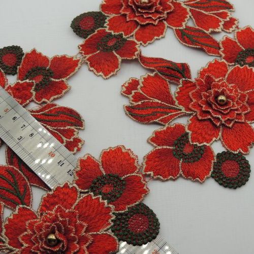 تصویر نوار گیپور گل برجسته