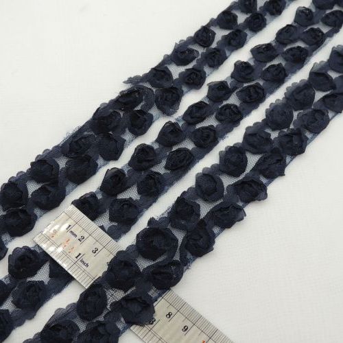 تصویر نوار شکوفه گل 2 ردیفه لباس