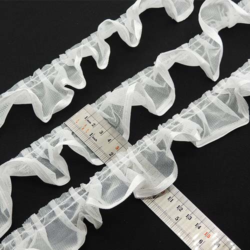 مشکی تور پلیسه روبان‌ دار خرید و قیمت رنگ2