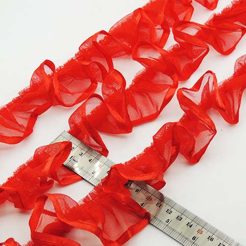 مشکی تور پلیسه روبان‌ دار خرید و قیمت رنگ3