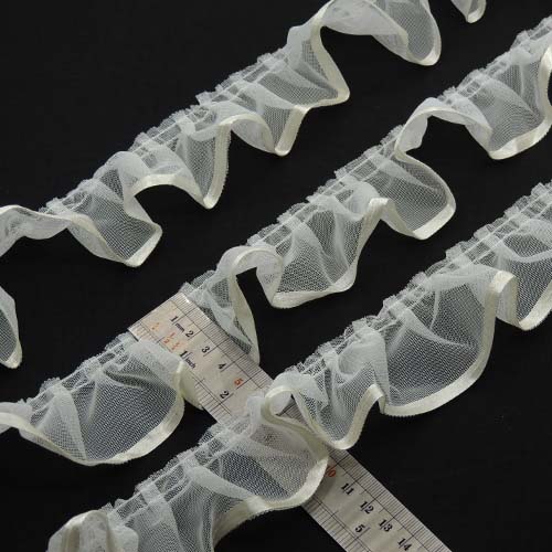 مشکی تور پلیسه روبان‌ دار خرید و قیمت رنگ4