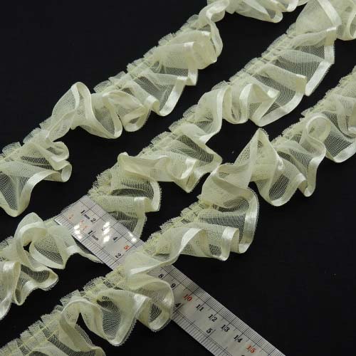 مشکی تور پلیسه روبان‌ دار خرید و قیمت رنگ5