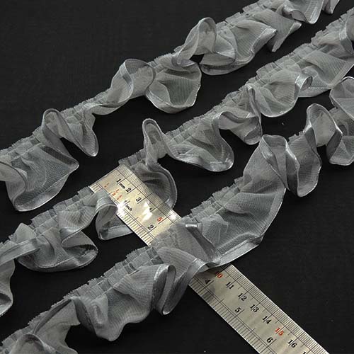 مشکی تور پلیسه روبان‌ دار خرید و قیمت رنگ6