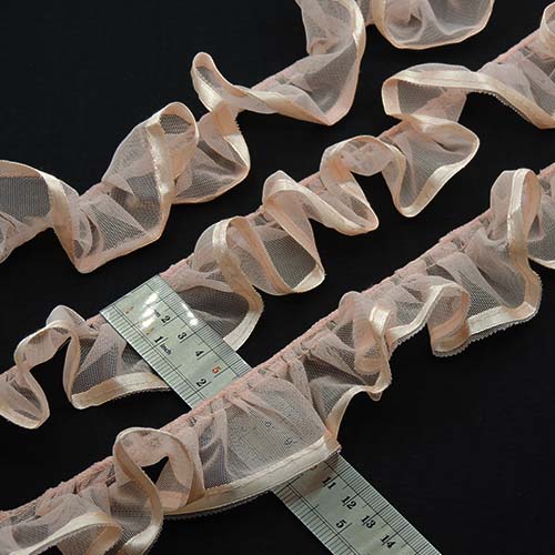 مشکی تور پلیسه روبان‌ دار خرید و قیمت رنگ7