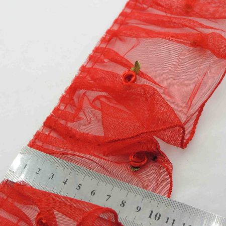 مشکی تور پلیسه شکوفه دار پهن خرید و قیمت رنگ1