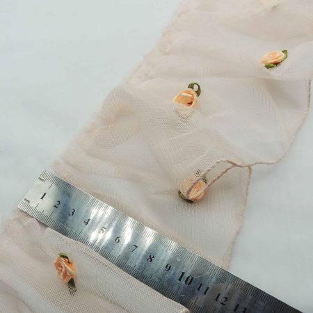 مشکی تور پلیسه شکوفه دار پهن خرید و قیمت رنگ7