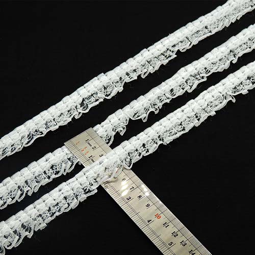 مشکی تور پلیسه باریک خرید و قیمت رنگ1