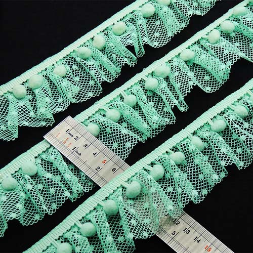 زرشکی تور پلیسه پوم پوم توپکی خرید و قیمت رنگ5