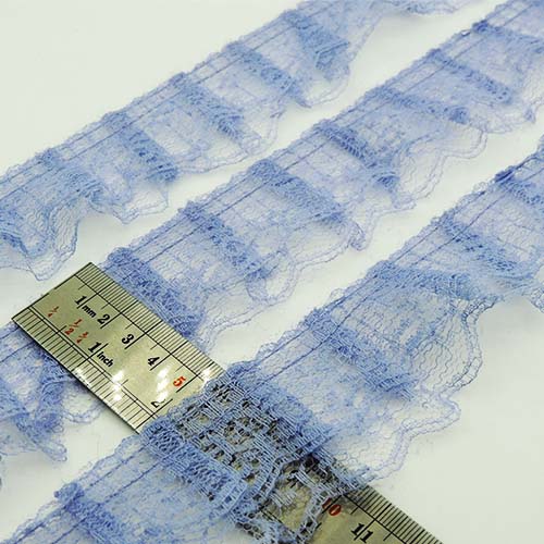 سفید نوار پلیسه توری خرید و قیمت رنگ5