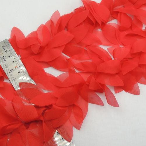 لیمویی نوار گل متری طرح برگ حریر خرید و قیمت رنگ3