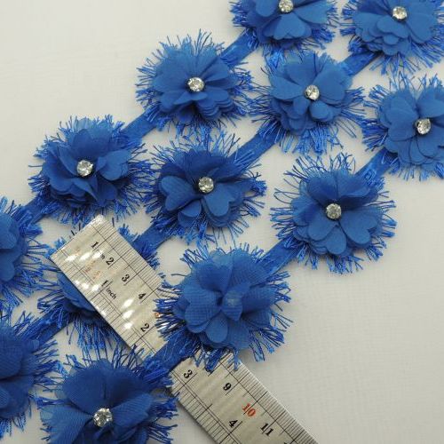 نوار گل تزئینی و نگین لباس