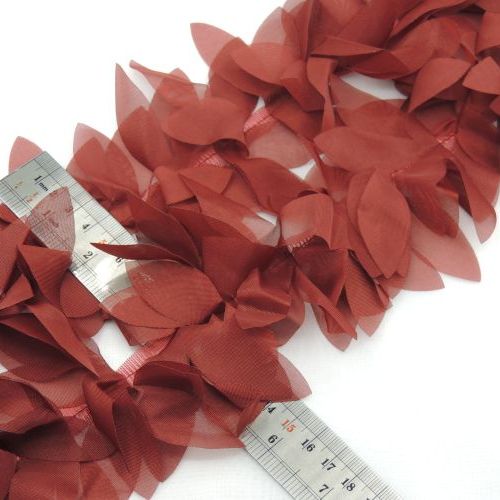 لیمویی نوار گل متری طرح برگ حریر خرید و قیمت رنگ5