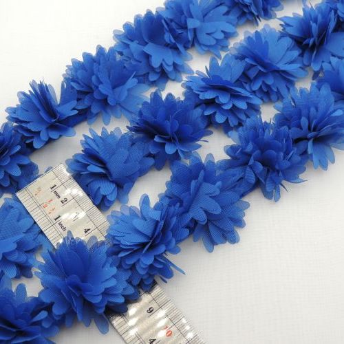 سرمه ای نوار گل متری حریری میخک خرید و قیمت رنگ4