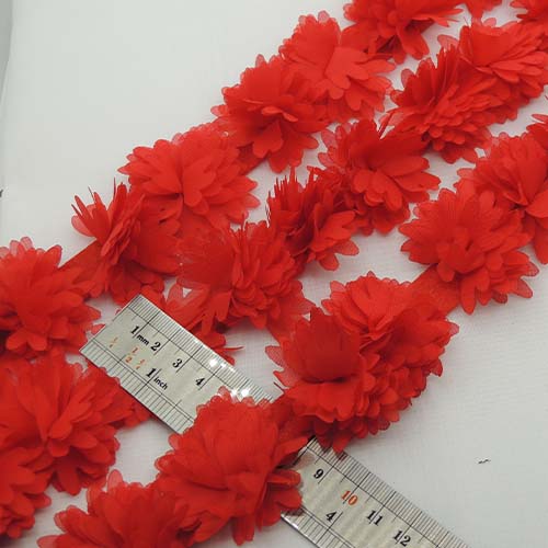 سرمه ای نوار گل متری حریری میخک خرید و قیمت رنگ2