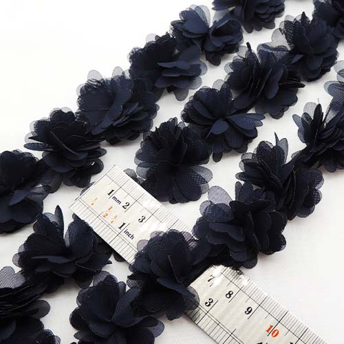 مشکی نوار گل متری حریر کوچک خرید و قیمت رنگ5