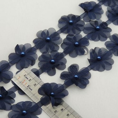 سبز آبی نوار گل متری مرواریدی خرید و قیمت رنگ9