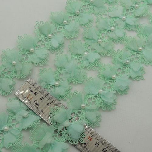 سرمه ای نوار گل پاپیون مروارید خرید و قیمت رنگ3