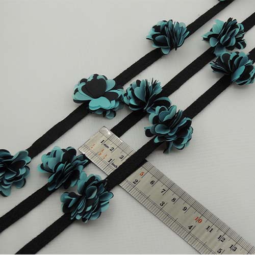 قرمز نوار گل متری درشت ساتن دورنگ خرید و قیمت رنگ1