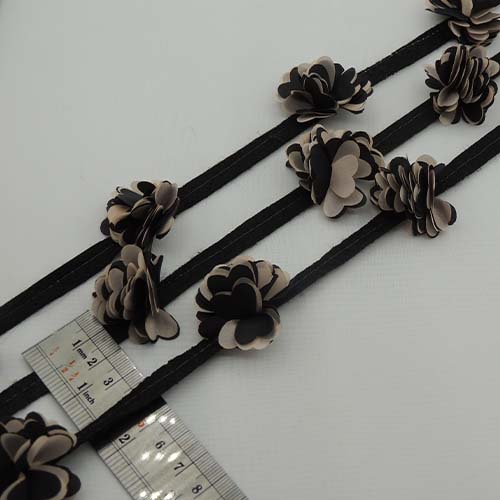 قرمز نوار گل متری درشت ساتن دورنگ خرید و قیمت رنگ2