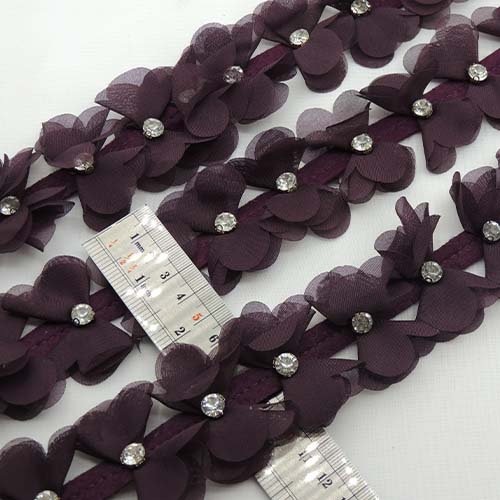 تصویر نوار گل متری پاپیون کریستال