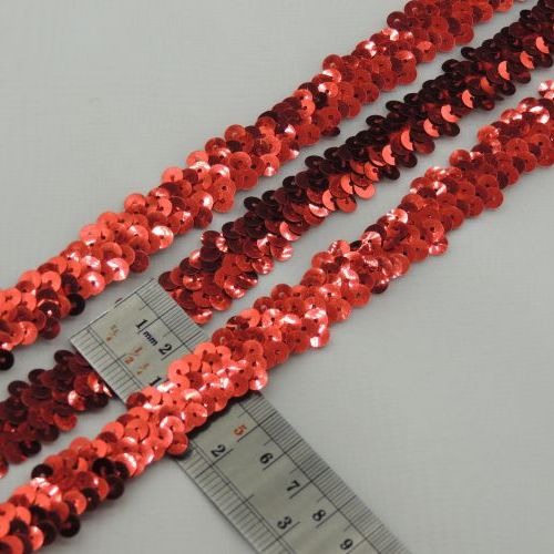 تصویر نوار پولک کشی دو ردیفه