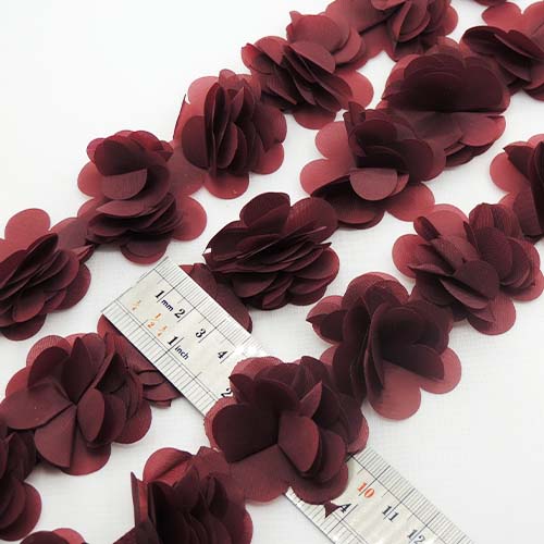 صورتی تیره نوار گل متری درشت  خرید و قیمت رنگ2