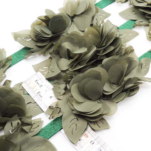 سرمه ای نوار گل متری گلبرگ ساتن بزرگ خرید و قیمت رنگ1