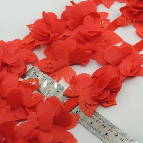 سرمه ای نوار گل متری گلبرگ ساتن بزرگ خرید و قیمت رنگ16