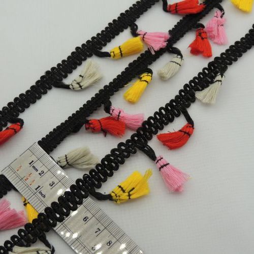 تصویر نوار منگوله هندی چهاررنگ