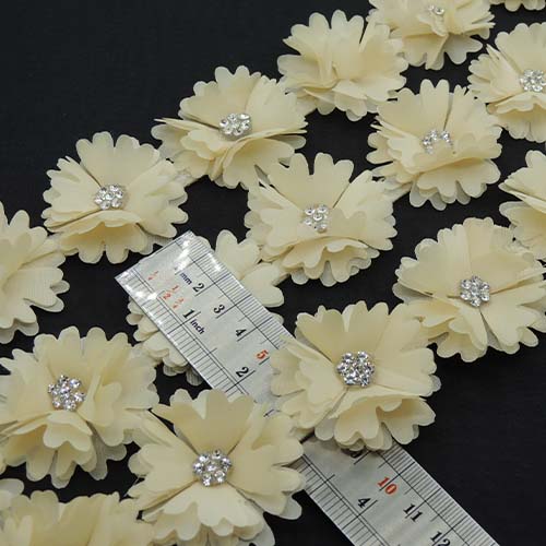 طوسی تیره نوار گل متری نگین دار خرید و قیمت رنگ14