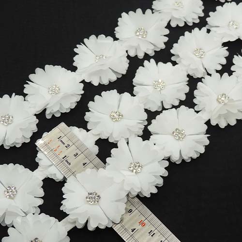 طوسی تیره نوار گل متری نگین دار خرید و قیمت رنگ2