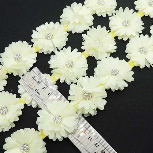 طوسی تیره نوار گل متری نگین دار خرید و قیمت رنگ9