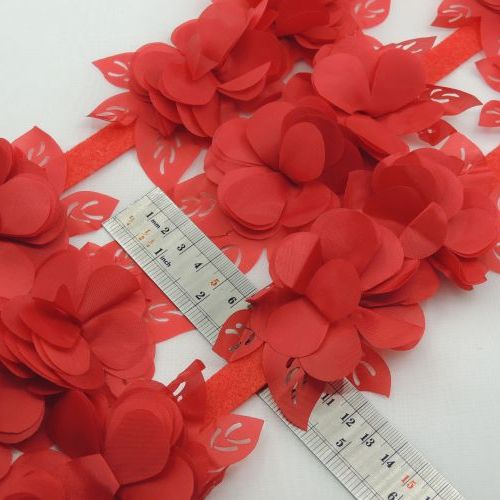 سرمه ای نوار گل متری گلبرگ ساتن بزرگ خرید و قیمت رنگ6