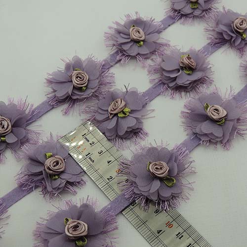 نوار گل متری گل مژه دار شکوفه ای