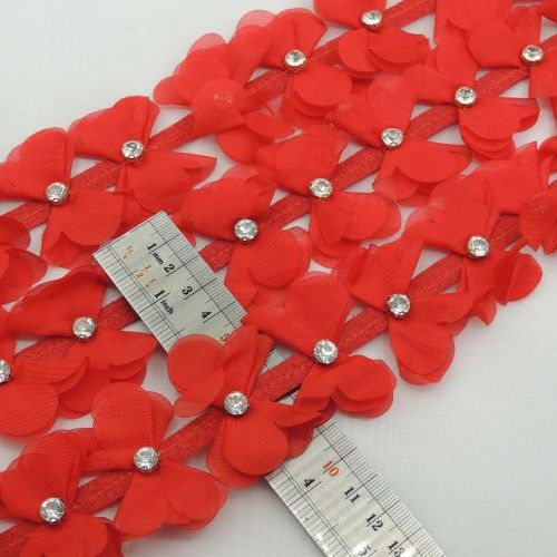 سفید نوار پاپیون نگین خرید و قیمت رنگ1