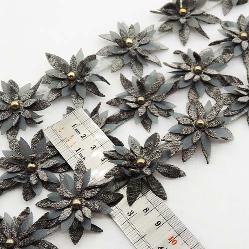 مشکی نوار گل متری تزئینی تک مروارید خرید و قیمت رنگ4