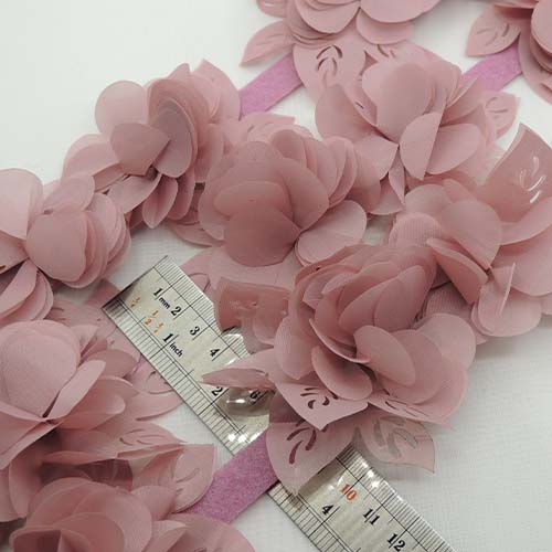 سرمه ای نوار گل متری گلبرگ ساتن بزرگ خرید و قیمت رنگ7