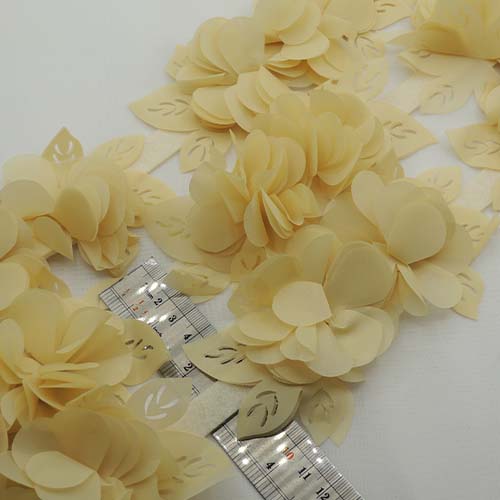 سرمه ای نوار گل متری گلبرگ ساتن بزرگ خرید و قیمت رنگ8