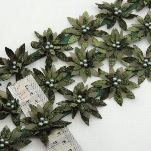 قرمز نوار گل متری تزئینی لباس خرید و قیمت رنگ10