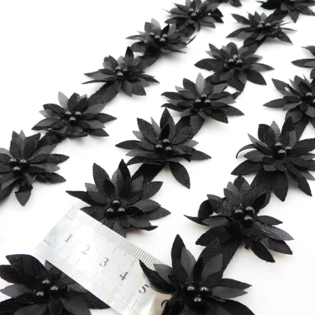 قرمز نوار گل متری تزئینی لباس خرید و قیمت رنگ4