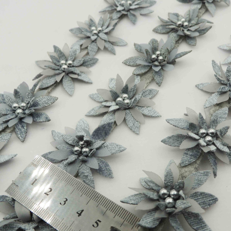 قرمز نوار گل متری تزئینی لباس خرید و قیمت رنگ6