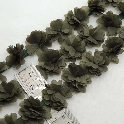 لیمویی نوار گل متری ساتن کوچک خرید و قیمت رنگ3