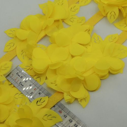 سرمه ای نوار گل متری گلبرگ ساتن بزرگ خرید و قیمت رنگ18