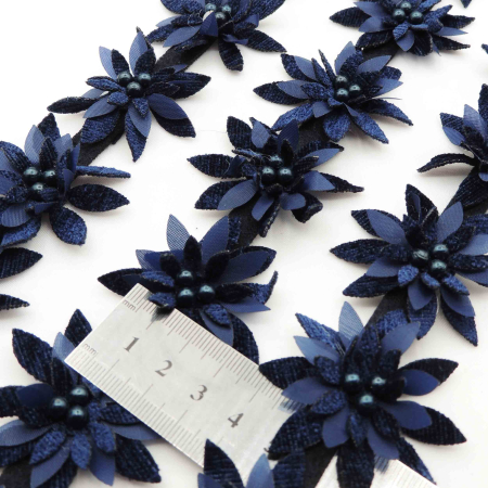 قرمز نوار گل متری تزئینی لباس خرید و قیمت رنگ8