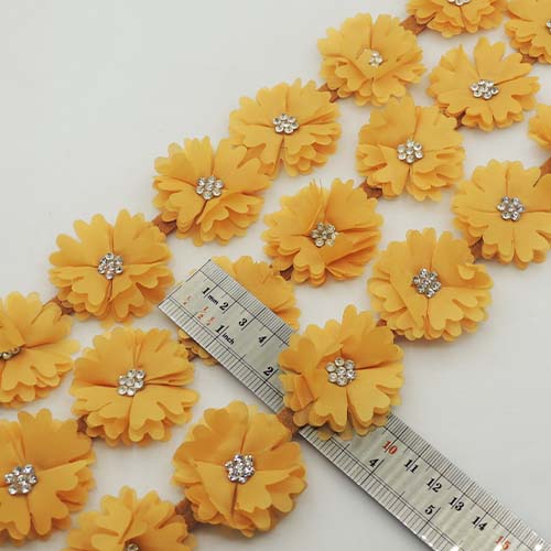 طوسی تیره نوار گل متری نگین دار خرید و قیمت رنگ12