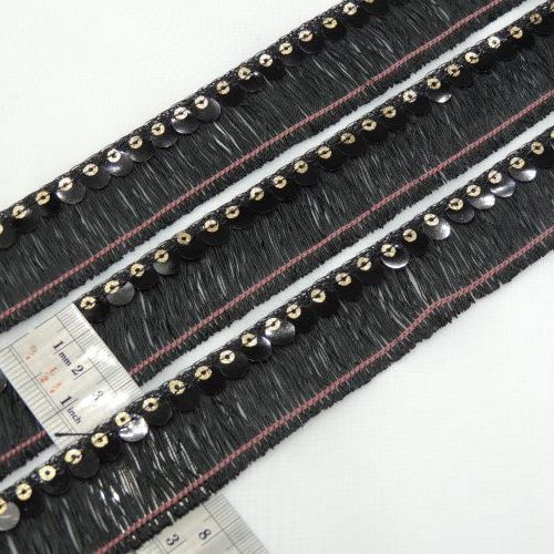 مشکی نوار ریشه پولکدار خرید و قیمت رنگ1