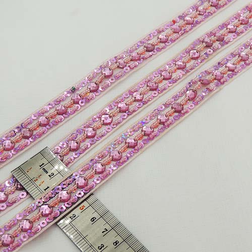 سرخابی نوار سنگ تزئینی یک ردیفه گرد خرید و قیمت رنگ2