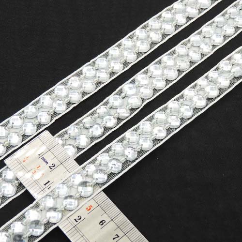 طلایی نوار نگین متری دو ردیفه گرد خرید و قیمت رنگ1