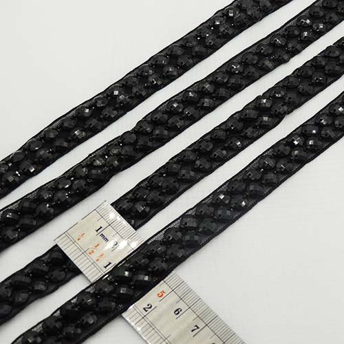 طلایی نوار نگین متری دو ردیفه گرد خرید و قیمت رنگ2