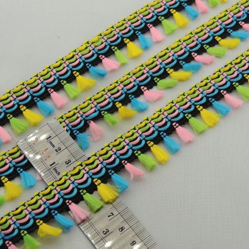 زرد نوار منگوله چهاررنگ باریک خرید و قیمت رنگ2